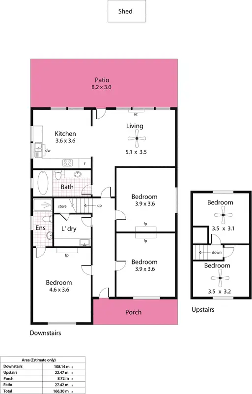 Floorplan of Homely house listing, 13 Cross Street, West Hindmarsh SA 5007