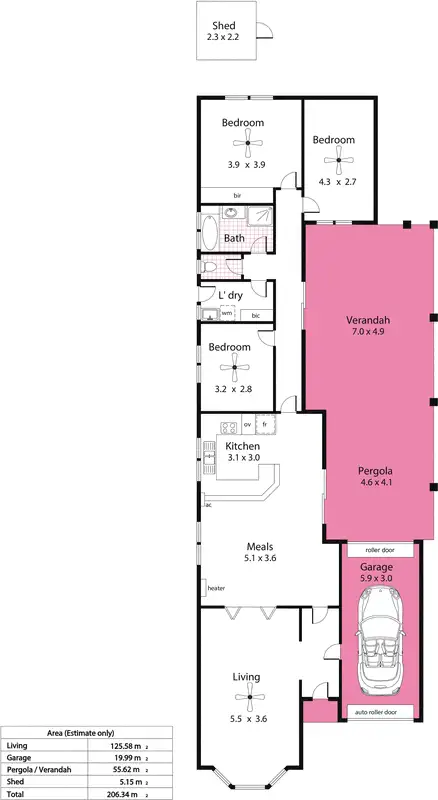 Floorplan of Homely house listing, 63 Frederick Road, Royal Park SA 5014