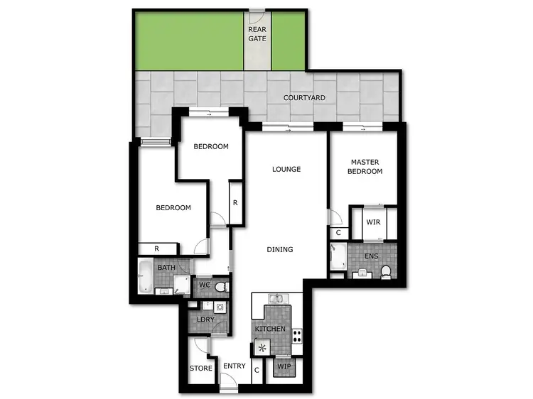 Floorplan of Homely apartment listing, 77/1 Dunphy Street, Wright ACT 2611