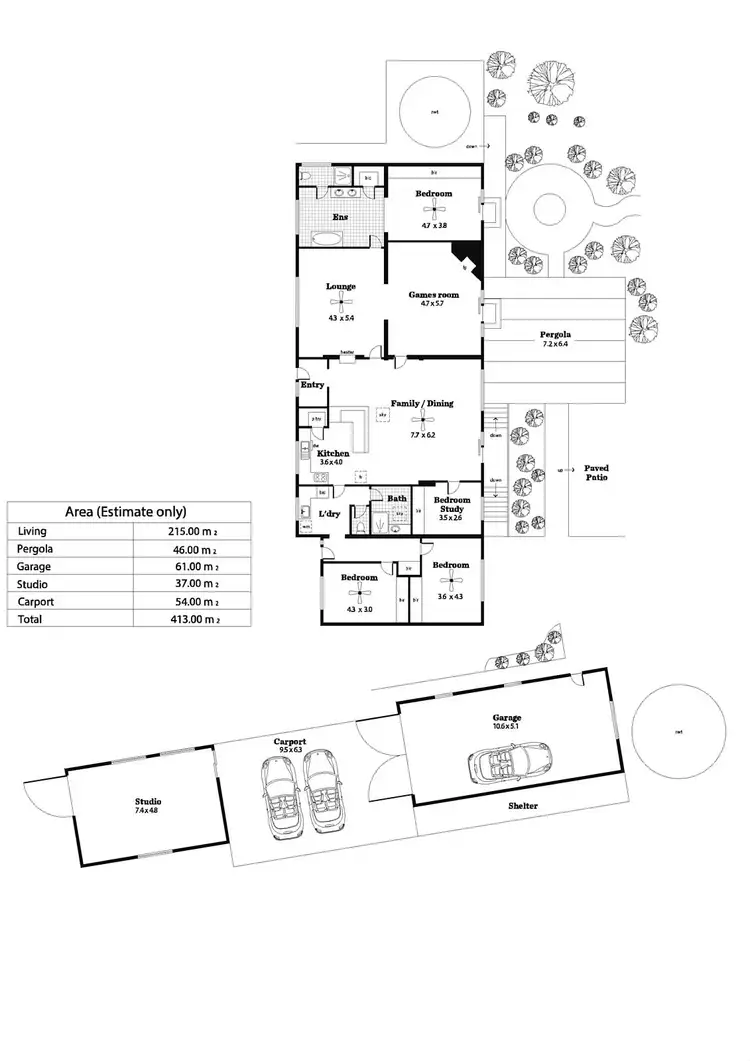 Floorplan of Homely house listing, 135 Piccadilly Road, Crafers SA 5152