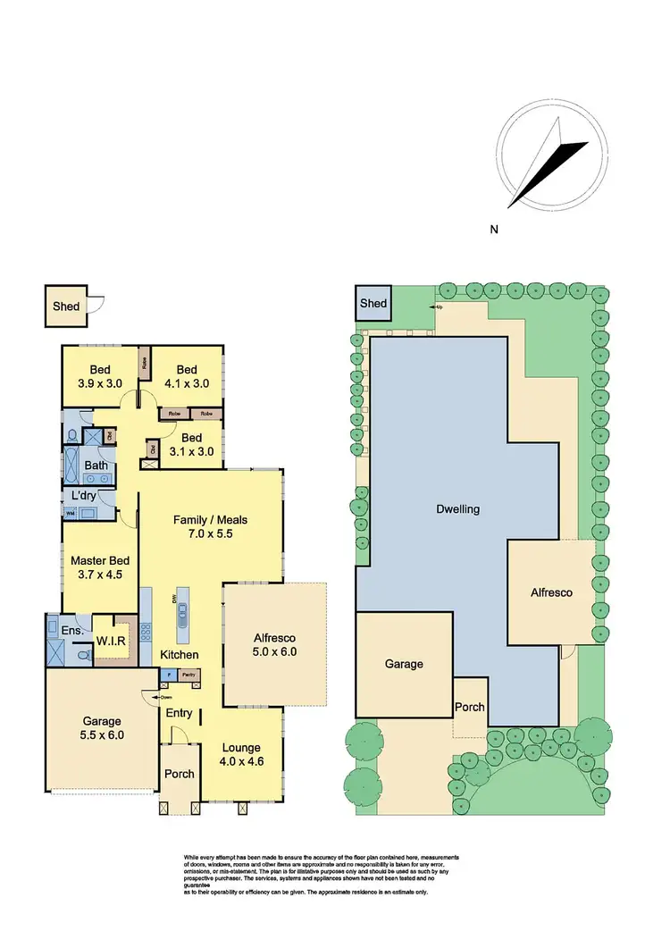 Floorplan of Homely house listing, 13 Dunraven Crescent, Doreen VIC 3754