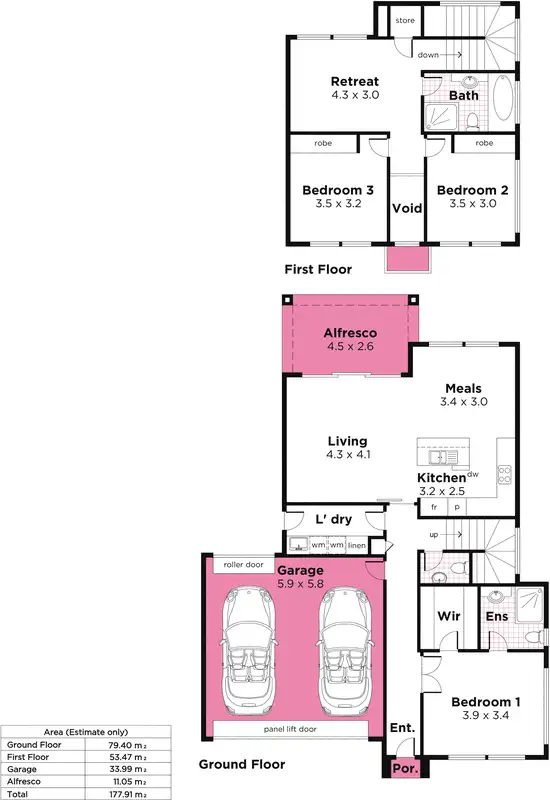 Floorplan of Homely house listing, 1c Omar Avenue, Warradale SA 5046