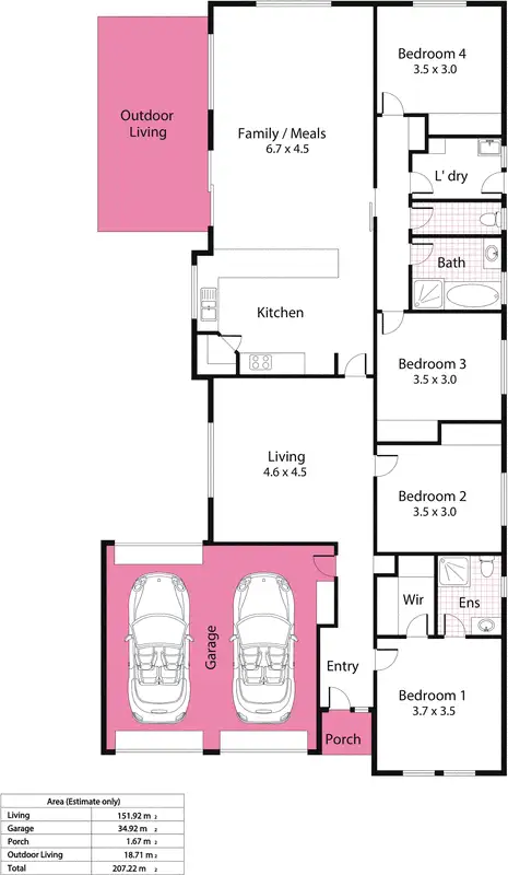 Floorplan of Homely house listing, Address available on request
