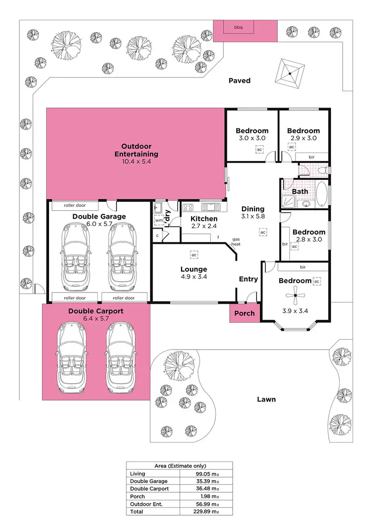 Floorplan of Homely house listing, 9 Gillian Close, Noarlunga Downs SA 5168