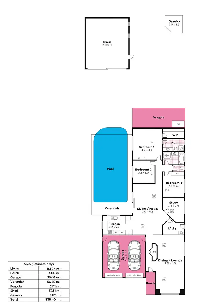 Floorplan of Homely house listing, 7 Elm Street, Hawthorndene SA 5051