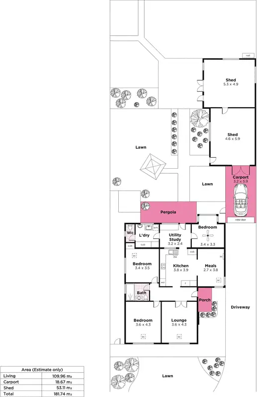Floorplan of Homely house listing, 22 Stevens Street, Croydon Park SA 5008