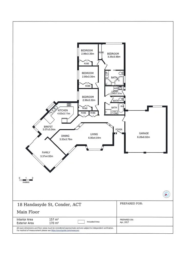 Floorplan of Homely house listing, 18 Handasyde Street, Conder ACT 2906