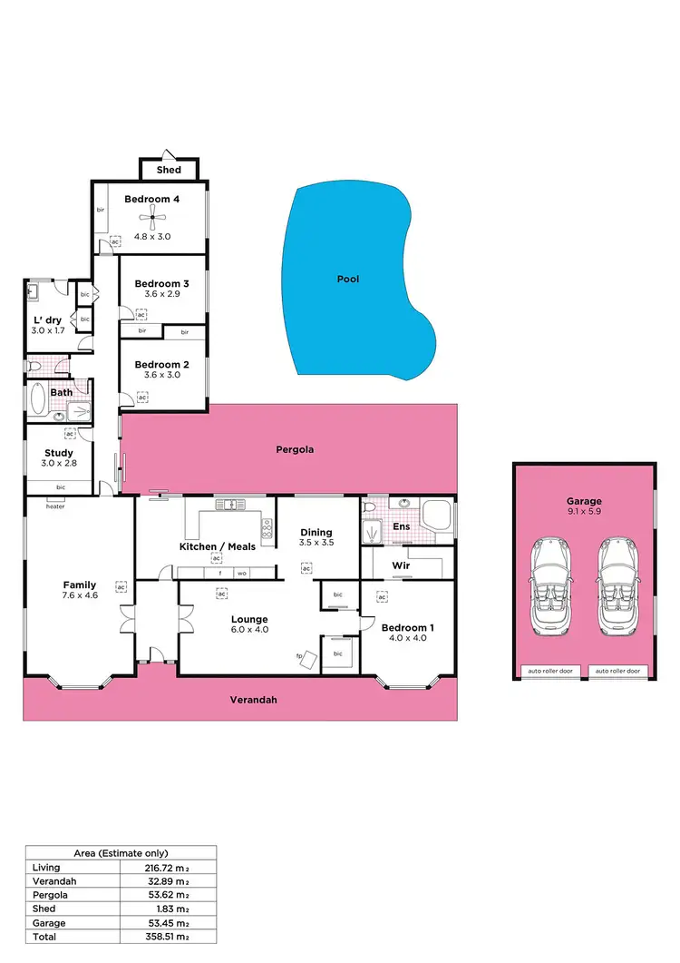 Floorplan of Homely house listing, 9 Elgin Way, Flagstaff Hill SA 5159
