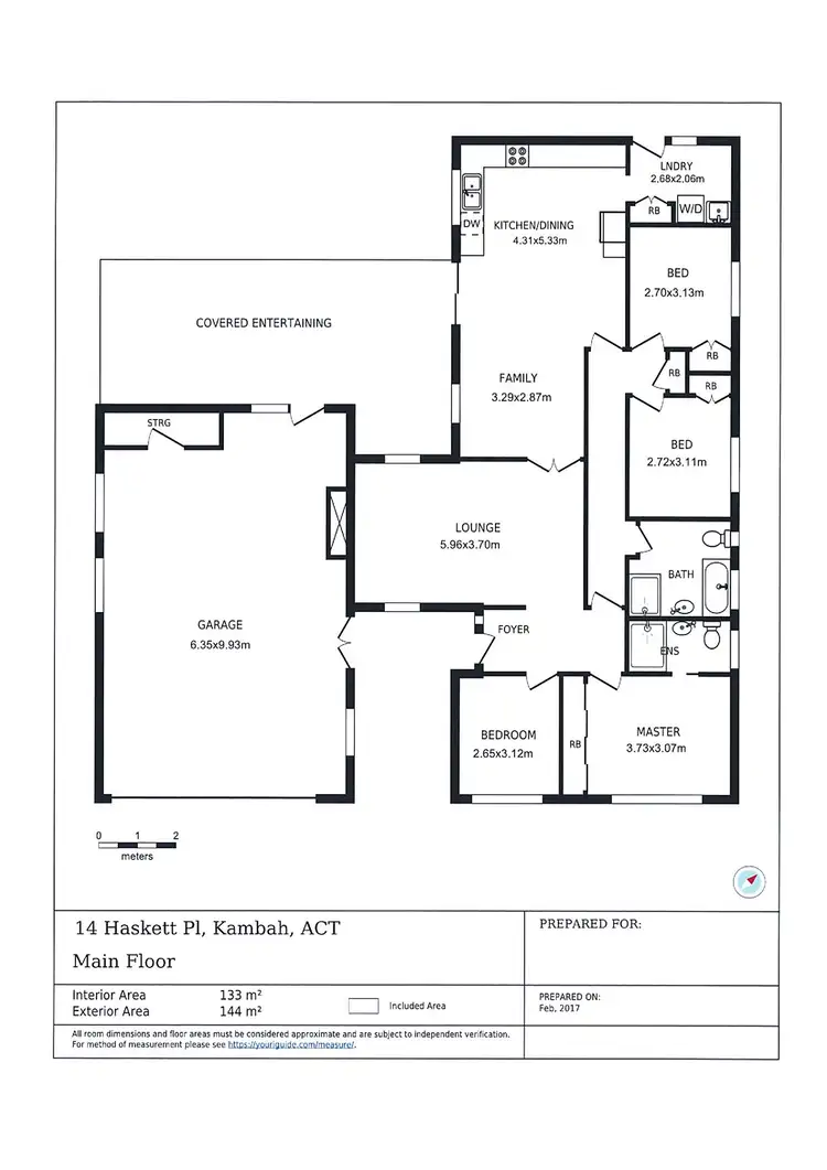 Floorplan of Homely house listing, 14 Haskett Place, Kambah ACT 2902