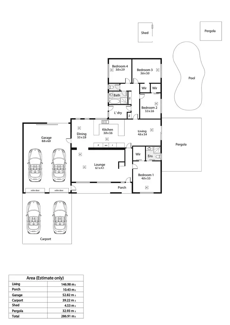 Floorplan of Homely house listing, 66 Birman Crescent, Flagstaff Hill SA 5159