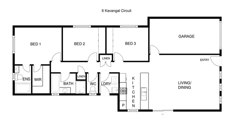 Floorplan of Homely house listing, 6 Kavangal Circuit, Ngunnawal ACT 2913