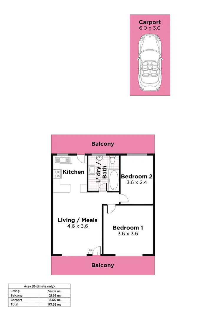 Floorplan of Homely unit listing, 5/34 Cash Grove, Pasadena SA 5042