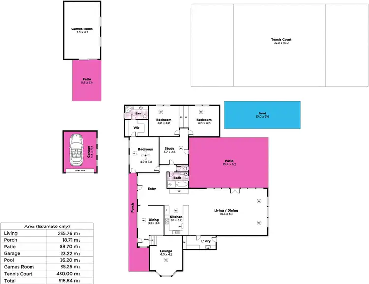 Floorplan of Homely house listing, 13 Highland Drive, Bellevue Heights SA 5050