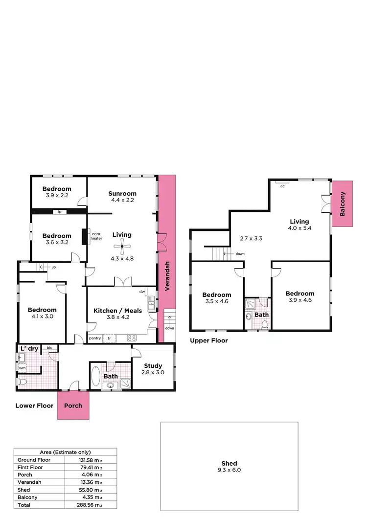 Floorplan of Homely house listing, 5 Hill Street, Crafers West SA 5152