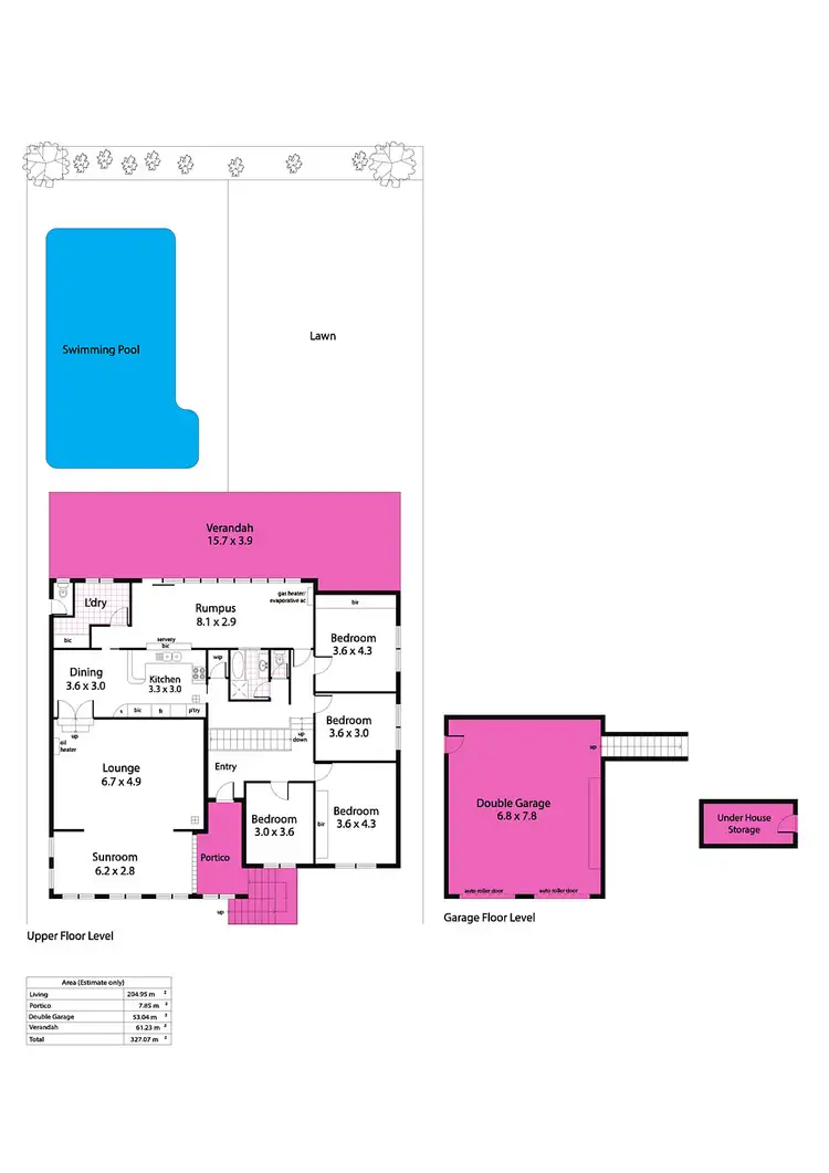 Floorplan of Homely house listing, 24 Dene Road, Highbury SA 5089