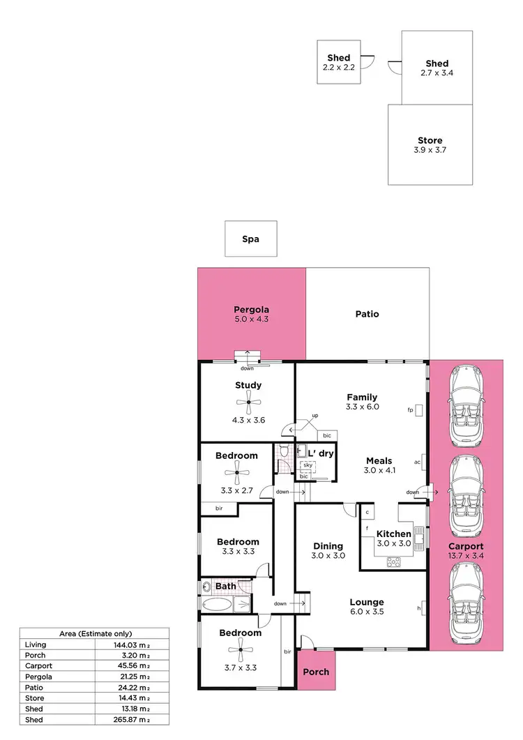 Floorplan of Homely house listing, 40 Kurnabinna Drive, Hallett Cove SA 5158