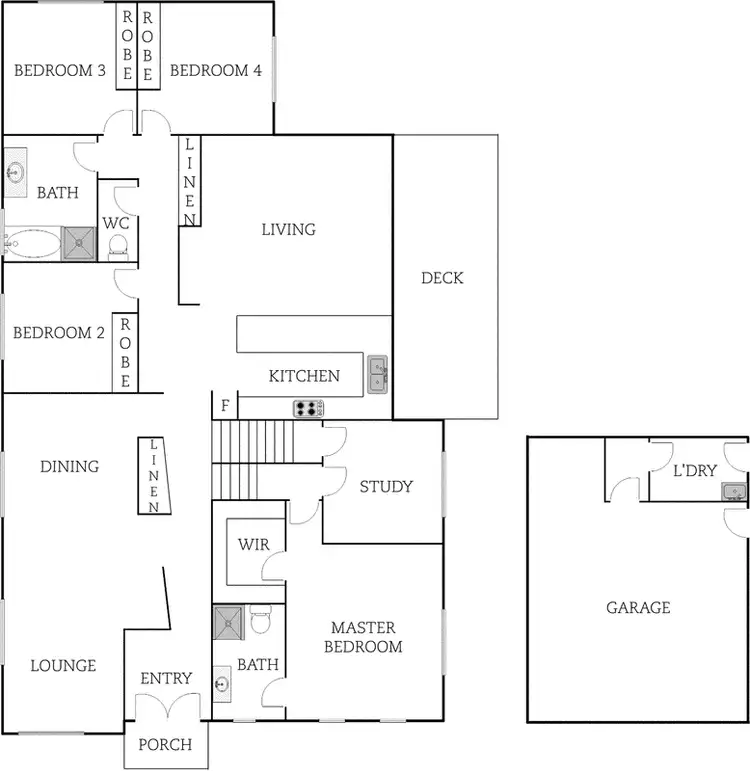 Floorplan of Homely house listing, 8 Bromham Street, Forde ACT 2914
