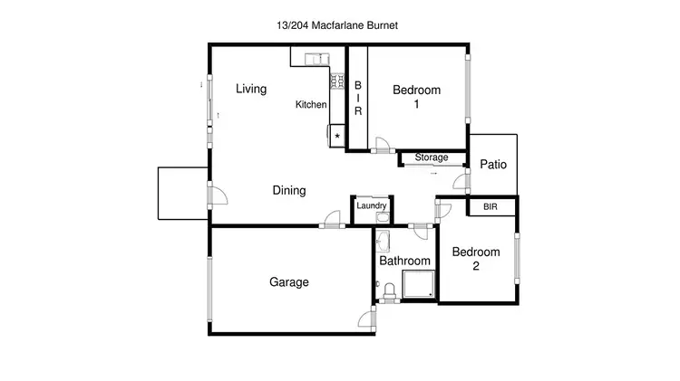 Floorplan of Homely townhouse listing, 13/204 Macfarlane Burnet Avenue, Macgregor ACT 2615