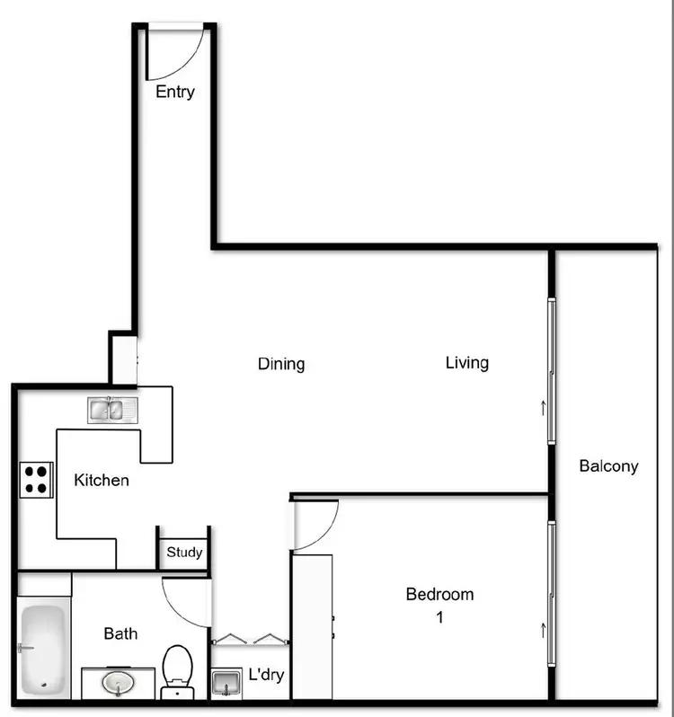 Floorplan of Homely apartment listing, 27/21 Wiseman Street, Macquarie ACT 2614