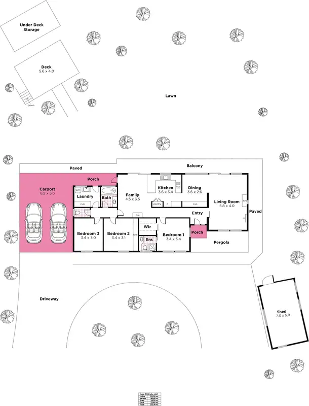 Floorplan of Homely house listing, 5 Carroll Road, Heathfield SA 5153