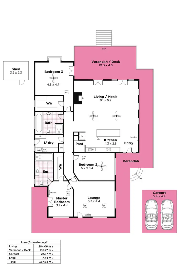 Floorplan of Homely house listing, 21 Ludgate Hill Road, Aldgate SA 5154