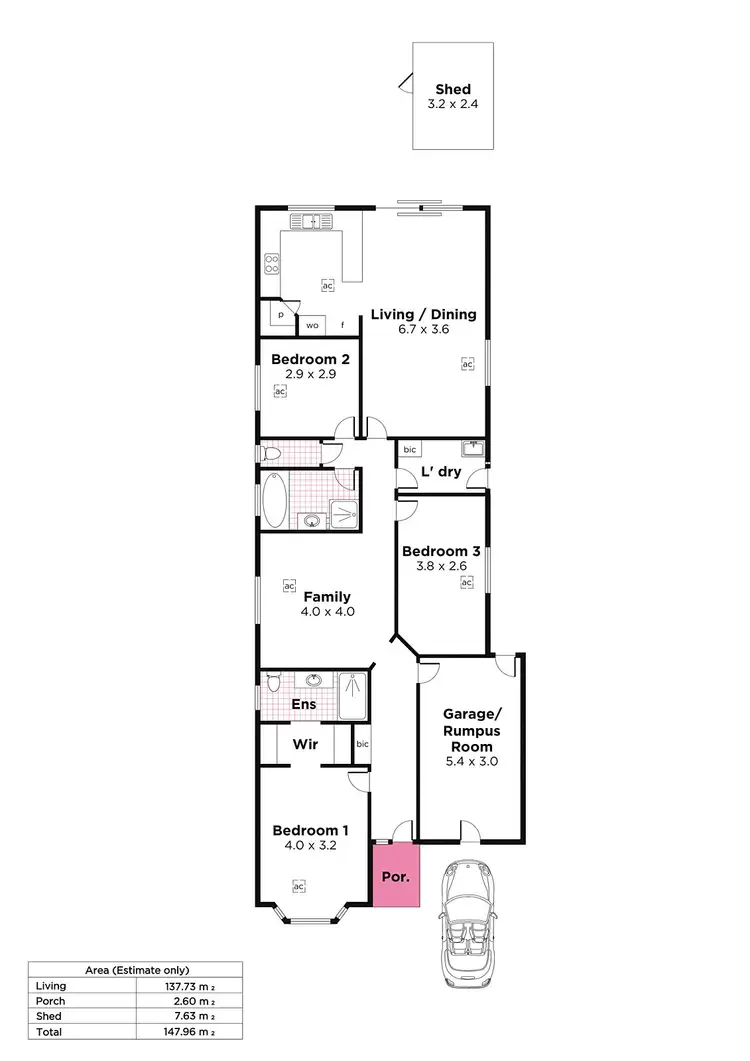 Floorplan of Homely house listing, 3b Glamis Avenue, Tranmere SA 5073
