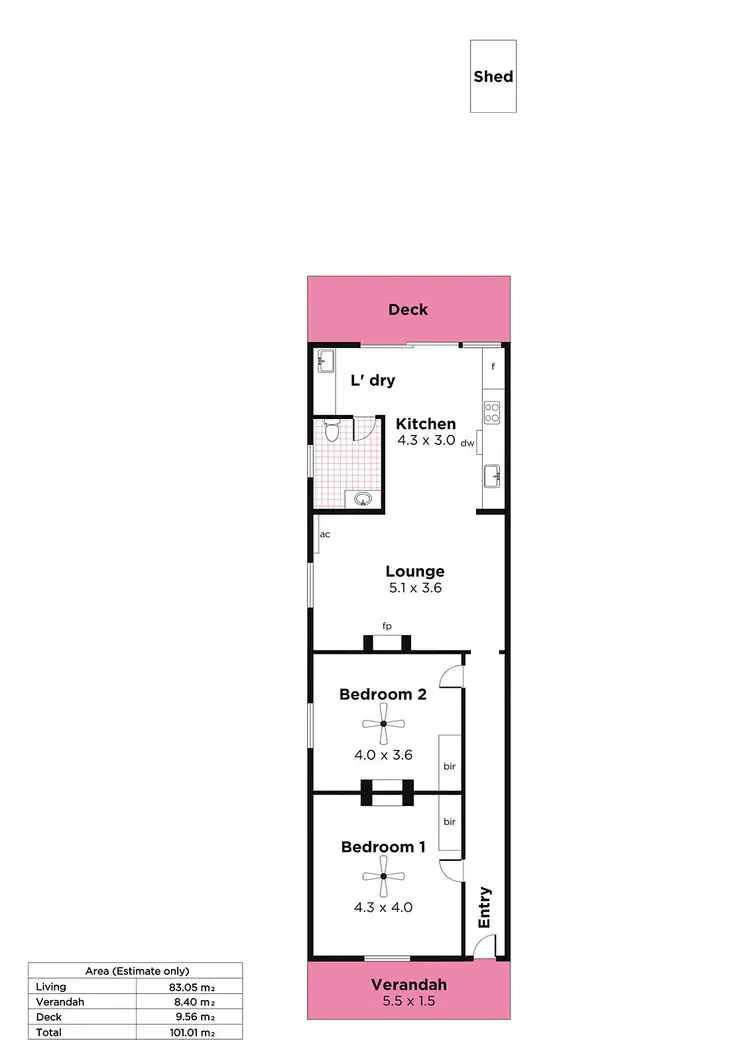 Floorplan of Homely house listing, 53 Stepney Street, Stepney SA 5069