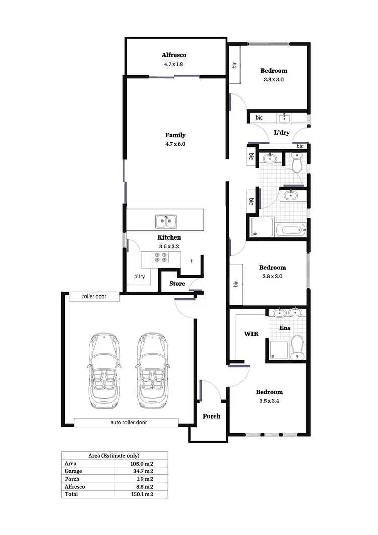 Floorplan of Homely house listing, 52 Barton Street, Blair Athol SA 5084