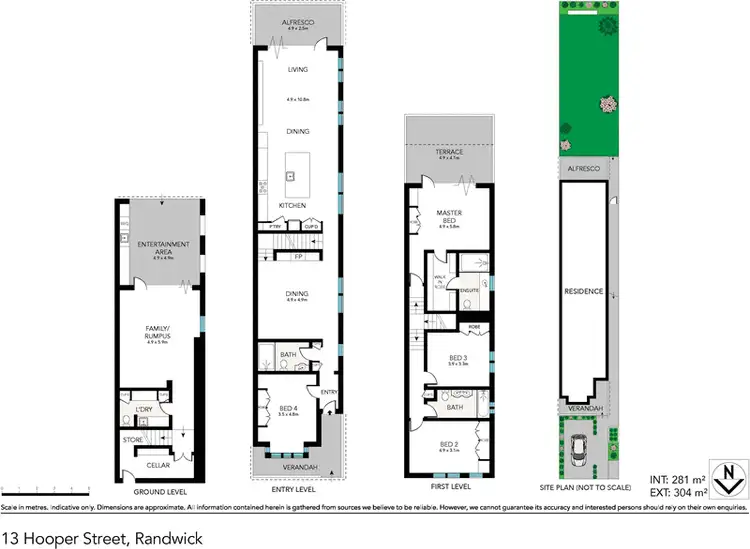 Floorplan of Homely house listing, 13 Hooper Street, Randwick NSW 2031