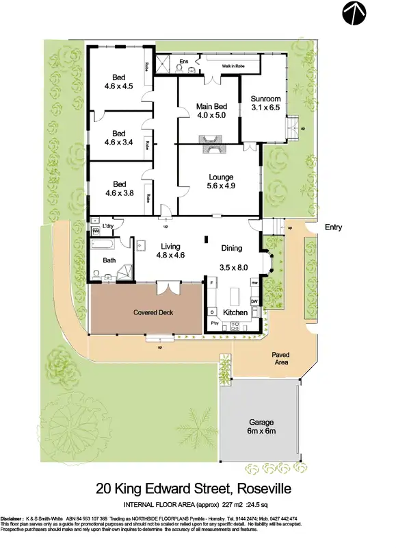 Floorplan of Homely house listing, 20 King Edward Street, Roseville NSW 2069