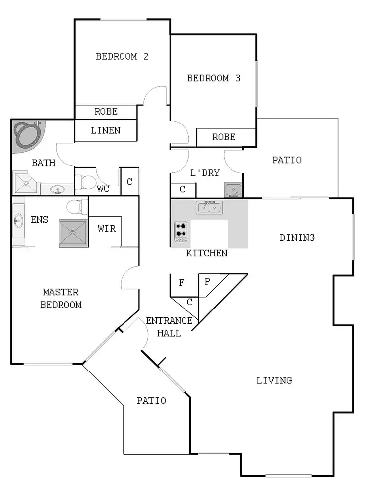 Floorplan of Homely townhouse listing, 14/3 Tauss Place, Bruce ACT 2617