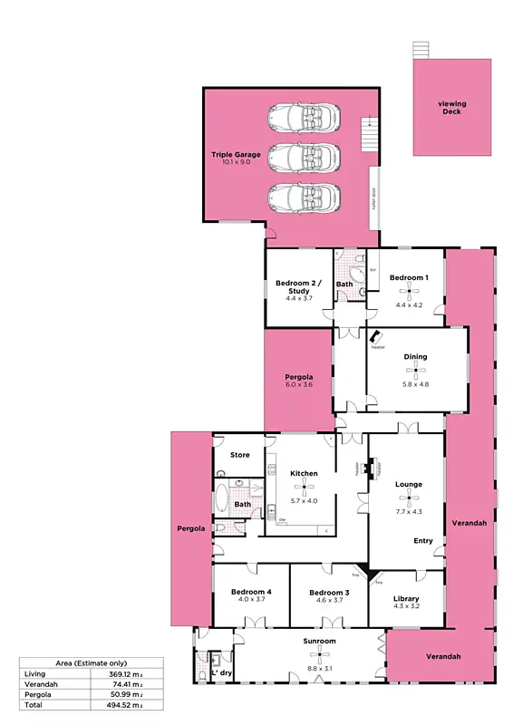Floorplan of Homely house listing, 23 Marine Parade, Seacliff SA 5049