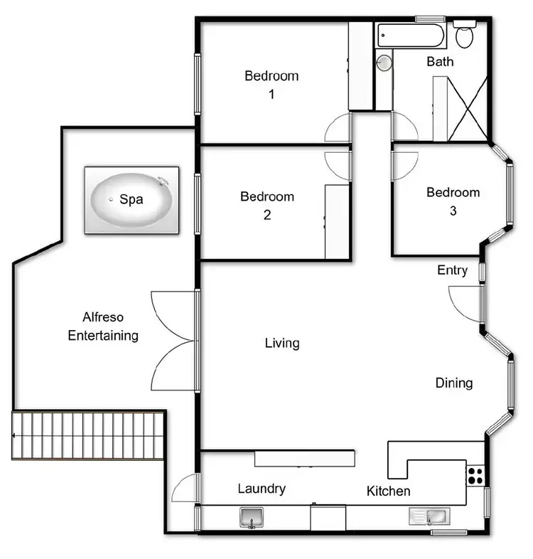 Floorplan of Homely house listing, 8 Endeavour Street, Red Hill ACT 2603
