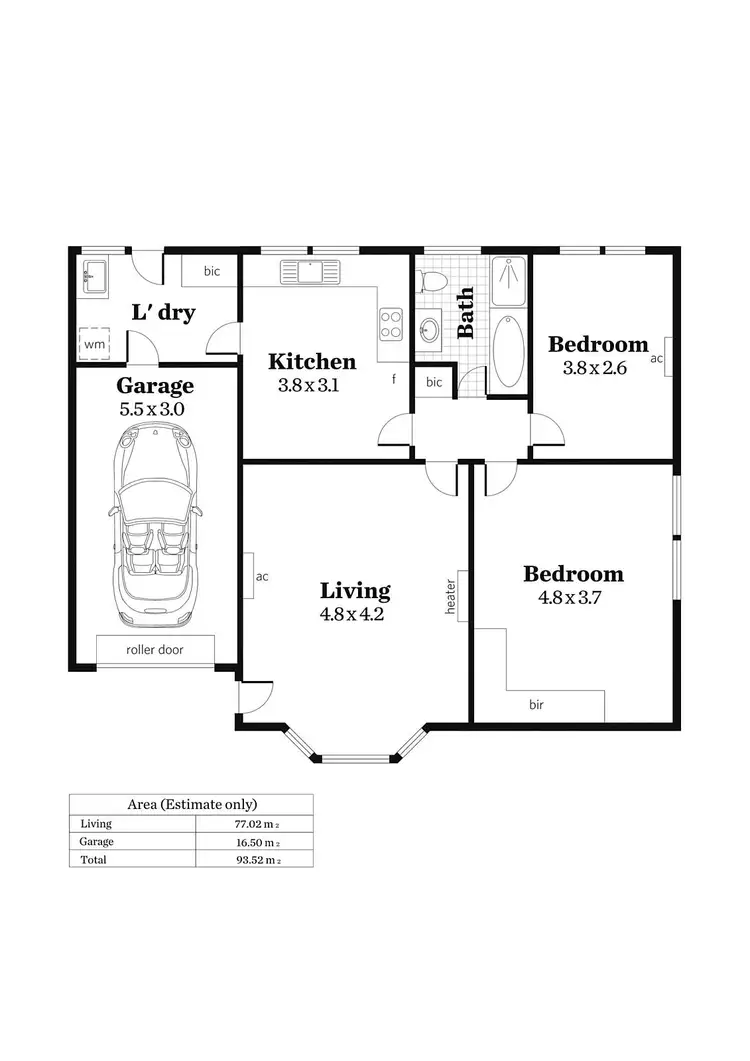 Floorplan of Homely unit listing, 3/2 Cheltenham Street, Highgate SA 5063