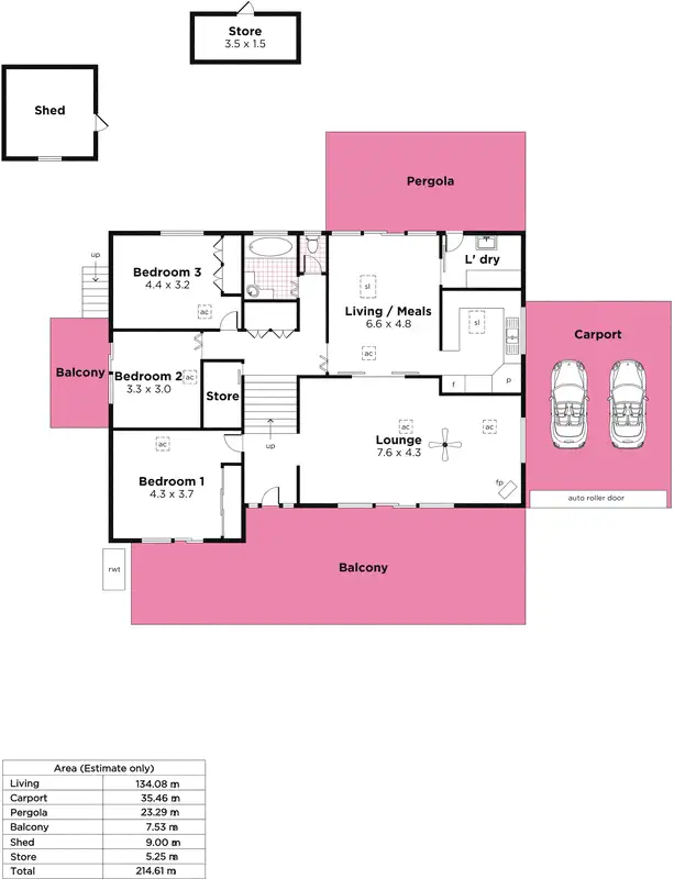 Floorplan of Homely house listing, 220 Coromandel Parade, Coromandel Valley SA 5051