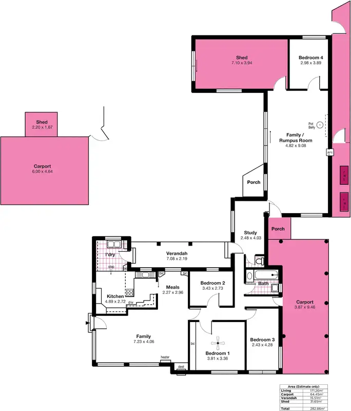 Floorplan of Homely house listing, 34 Ralph Street, Sturt SA 5047