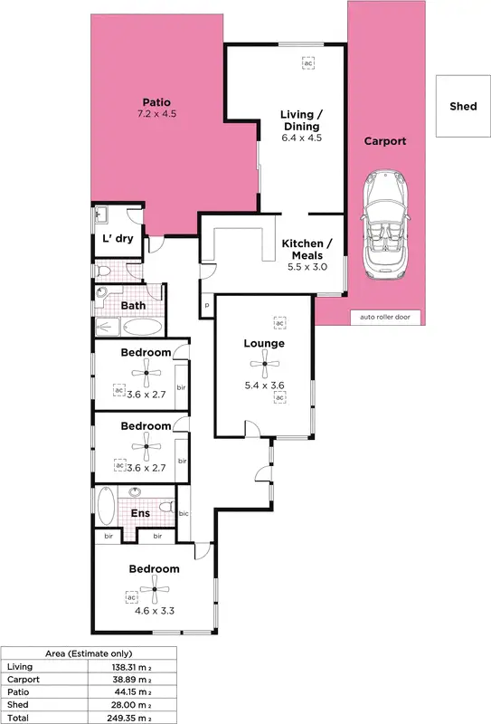 Floorplan of Homely house listing, 58 Mahogany Avenue, Highbury SA 5089