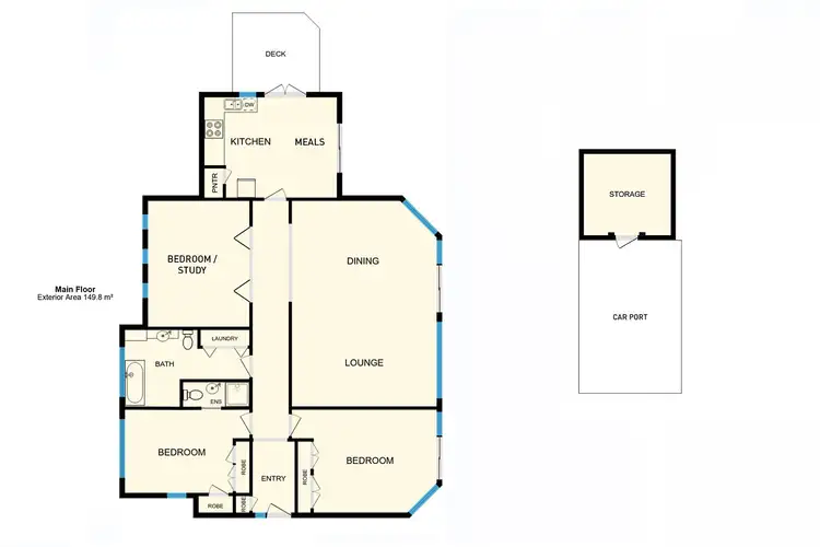 Floorplan of Homely house listing, 43 Hicks Street, Red Hill ACT 2603