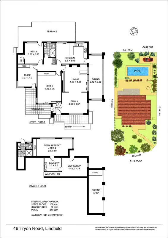 Floorplan of Homely house listing, 46 Tryon Road, Lindfield NSW 2070