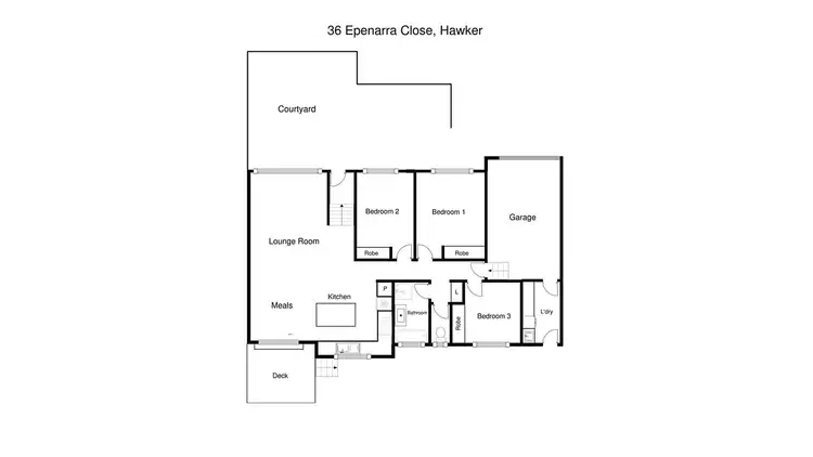 Floorplan of Homely house listing, 36 Epenarra Close, Hawker ACT 2614