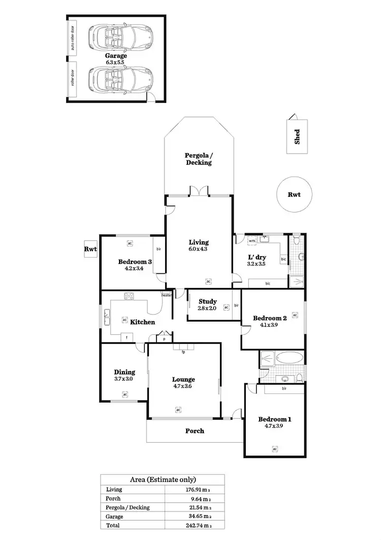 Floorplan of Homely house listing, 59 Caulfield Avenue, Cumberland Park SA 5041