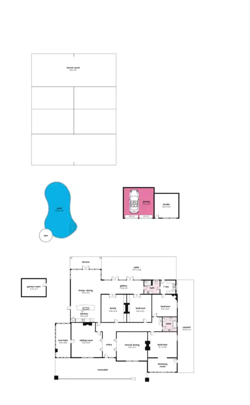 Floorplan of Homely house listing, 6 Farrell Street, Glenelg South SA 5045