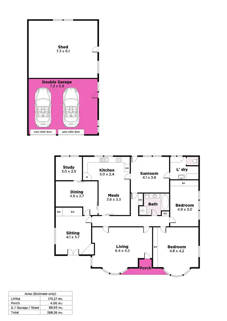 Floorplan of Homely house listing, 6 Bickford Terrace, Somerton Park SA 5044