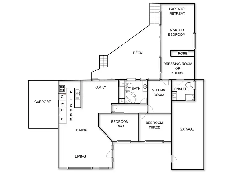 Floorplan of Homely house listing, 3 Pollock Street, Chifley ACT 2606