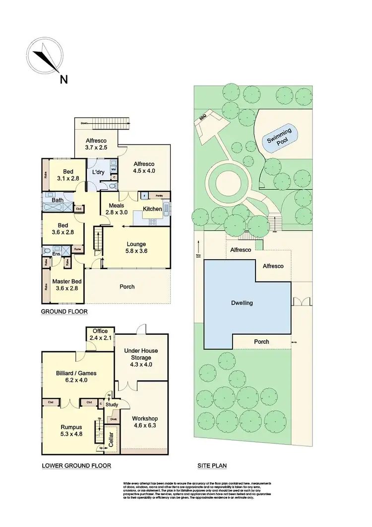 Floorplan of Homely house listing, 44 Cressy Street, Montmorency VIC 3094