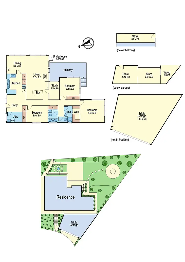 Floorplan of Homely house listing, 5 Delpura Glen, Greensborough VIC 3088