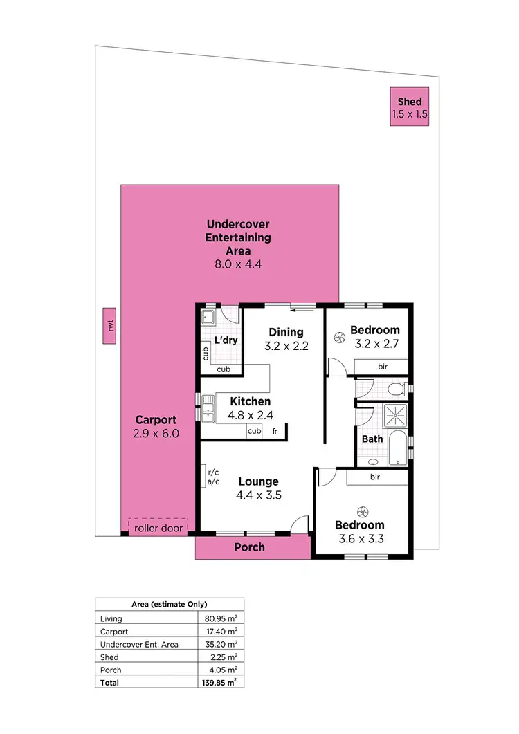 Floorplan of Homely unit listing, 1/12 Chilworth Avenue, Enfield SA 5085