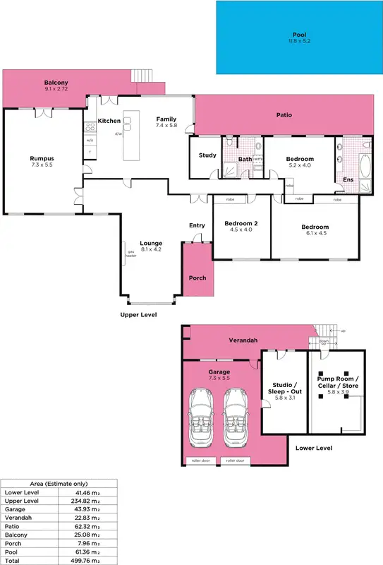 Floorplan of Homely house listing, 11 Balfour Road, Springfield SA 5062