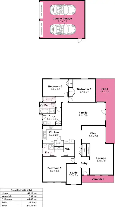 Floorplan of Homely house listing, 2 First Street, Magill SA 5072