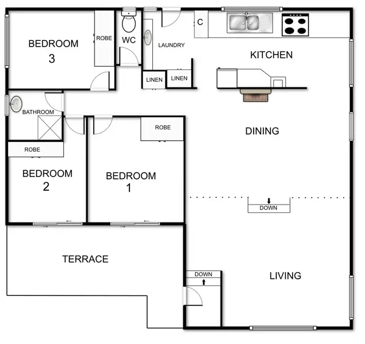 Floorplan of Homely house listing, 11 Fenton  Street, Downer ACT 2602